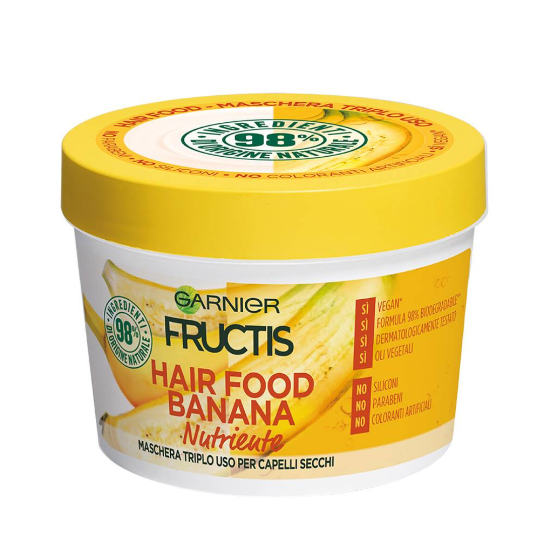 Image of Garnier Fructis Hair Food Banana Maschera Capelli - 390 ml