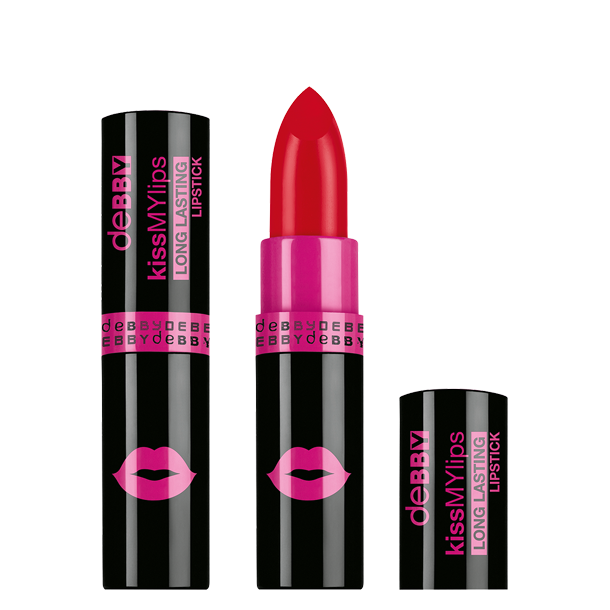 Debby kissMYlips  long lasting METAL lipstick - 12 intense red